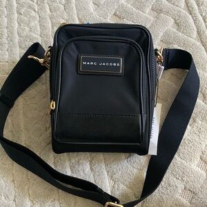 Marc Jacobs black nylon crossbody purse
